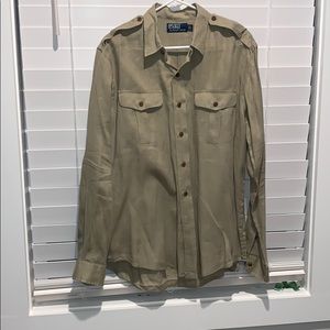 Polo Long sleeve linen shirt